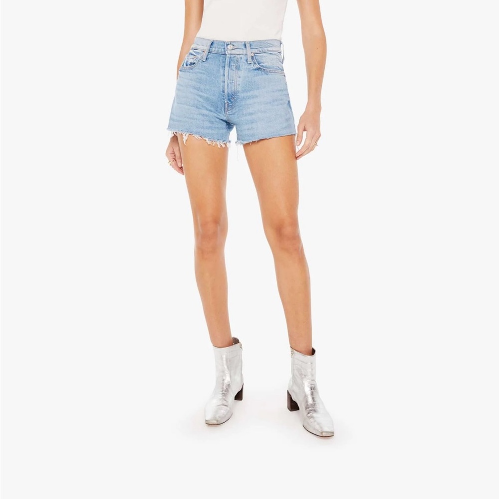 MOTHER High-Waisted The Tomcat Kick Fray short